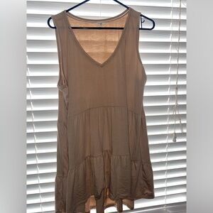 Terra & Sky Dress Women’s XL Tan Babydoll Dress